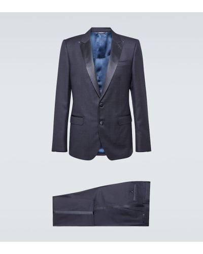 Dolce & Gabbana Anzug aus Wolle und Seide - Blau