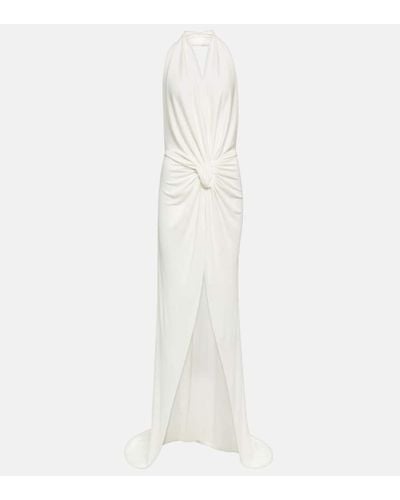 Costarellos Bridal Aspasia Halterneck Gown - White