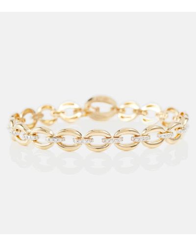 Nadine Aysoy Catena 18kt Gold Bracelet With Diamonds - Metallic