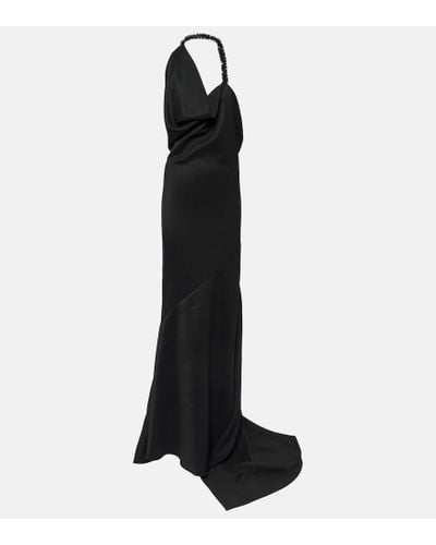 Maticevski Vestido de fiesta Desires drapeado - Negro