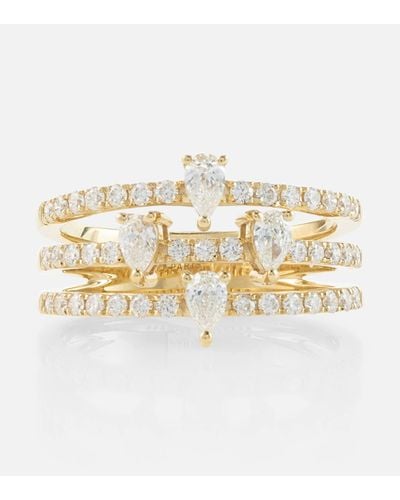 PERSÉE Hera 18kt Gold Ring With Diamonds - Metallic