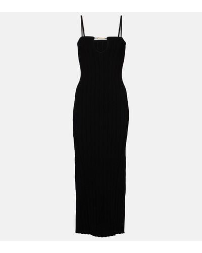 Jacquemus Dresses > day dresses > knitted dresses - Noir