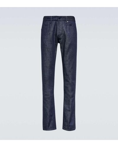 Gabriela Hearst Mid-Rise Straight Jeans - Blau