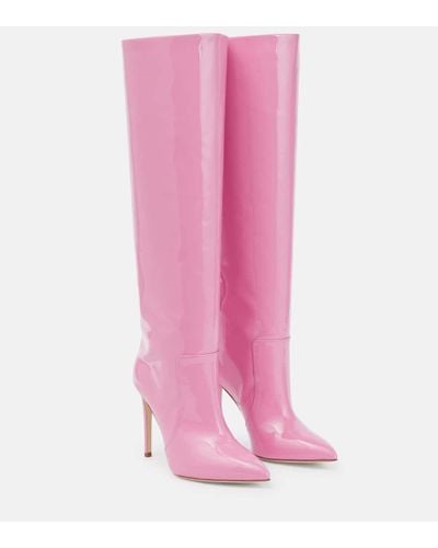 Paris Texas Stiefel aus Lackleder - Pink