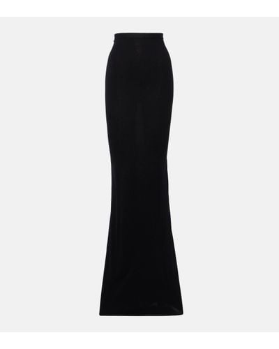 Rick Owens Lilies Jersey Maxi Skirt - Black