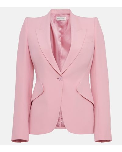 Alexander McQueen Single-breasted Blazer - Pink