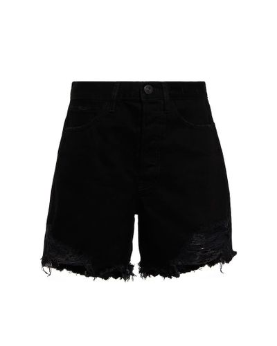 3x1 Blake High-rise Denim Shorts - Black