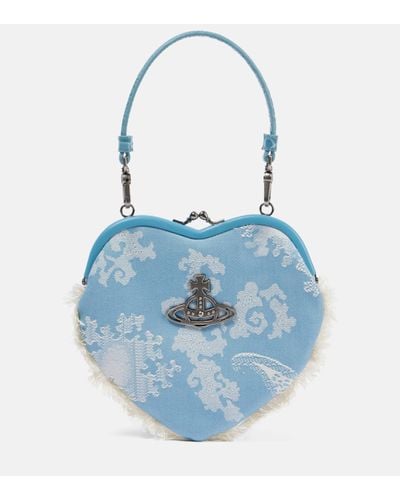 Vivienne Westwood Belle Jacquard Shoulder Bag - Blue