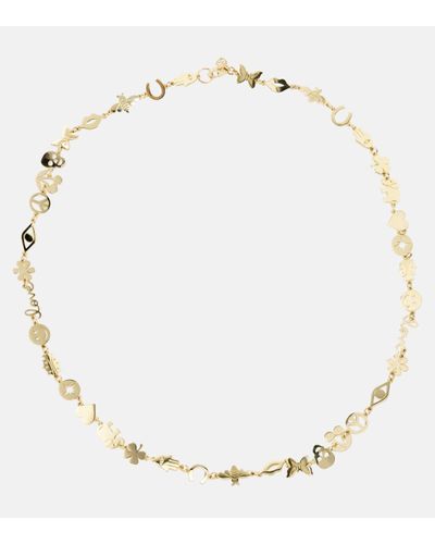 Sydney Evan Pure Tiny 14kt Gold Necklace - Metallic