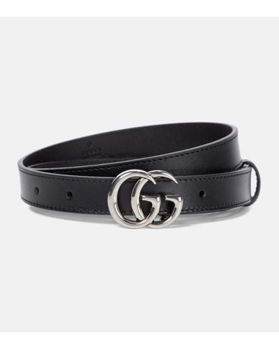 Gucci GG Marmont Leather Belt - Black