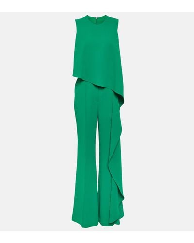 Elie Saab Combi-pantalon ample - Vert
