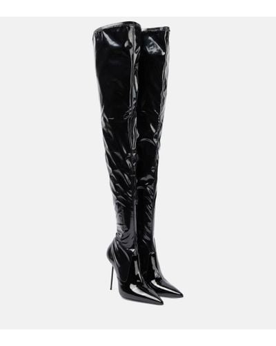 Paris Texas Overknee-Stiefel Lidia aus Latex - Schwarz