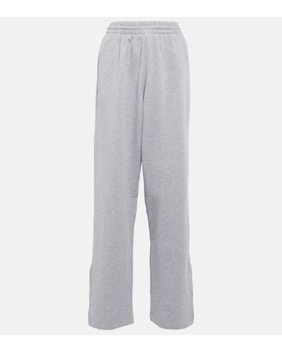 Wardrobe NYC X Hailey Bieber pantalones anchos de algodon - Gris