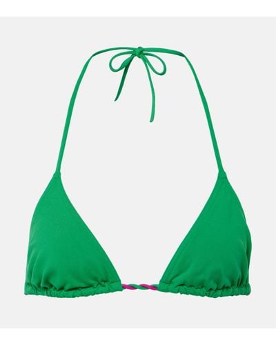 Eres Toupie Triangle Bikini Top - Green