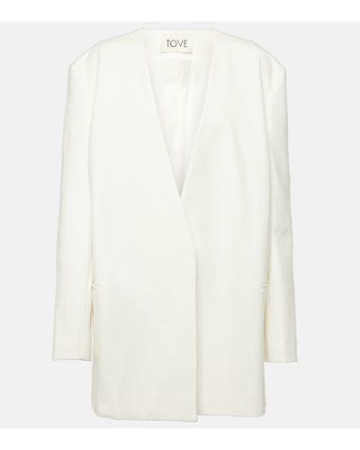 TOVE Saunders Cotton-blend Jacket - White