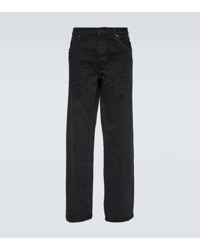 Saint Laurent Jeans anchos - Negro