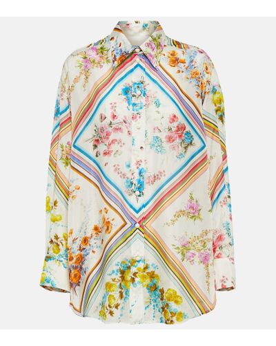 Silk Kim Blouse FLAMBOYANT FLOWER main image 1