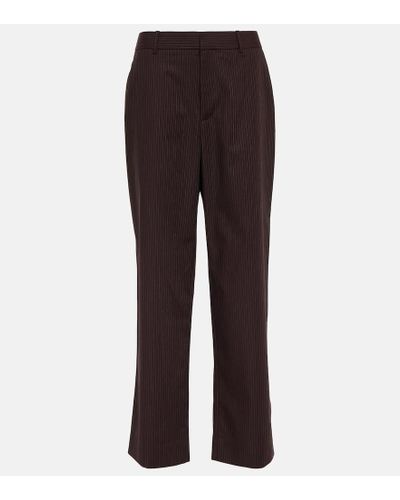 Sir. The Label Guillaume Pinstripe Pants - Purple