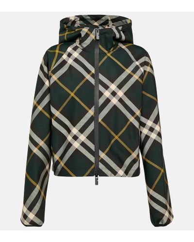 Burberry Check Jacket - Green