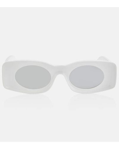 Loewe Paula's Ibiza Eckige Sonnenbrille - Weiß