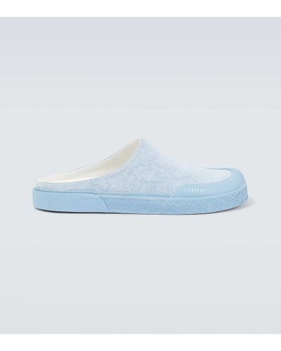 Loewe Paula's Ibiza Slippers aus Denim - Blau