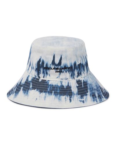 Stella McCartney Sombrero de pescador de denim tie-dye - Azul