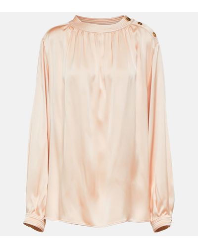 Loro Piana Blusa de seda - Neutro