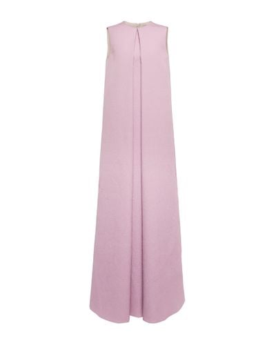 Emilia Wickstead Layne Sleeveless Cloque Gown - Pink