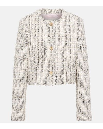 Nina Ricci Cotton-blend Tweed Jacket - White