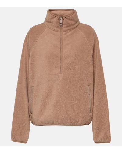 The Upside Harlow Fleece Half-zip Sweater - Brown