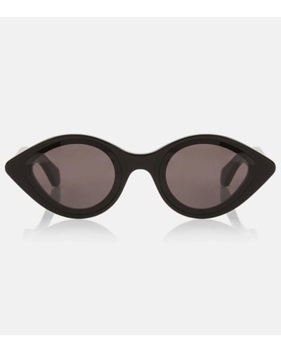 Alaïa Oval Sunglasses - Brown