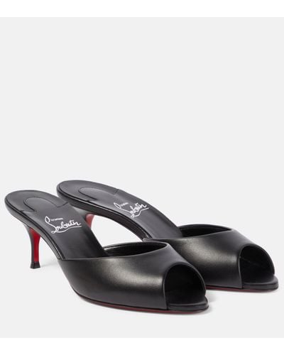 Christian Louboutin Me Dolly Leather Mules - Black