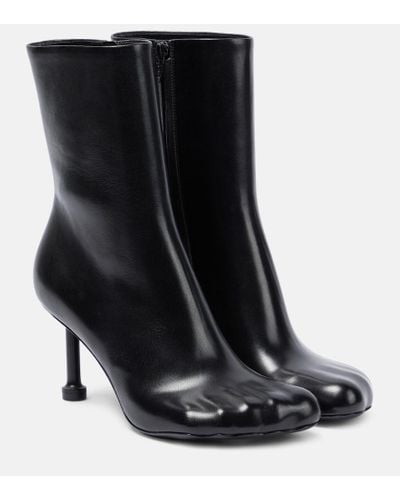 Balenciaga Ankle Boots Fetish aus Leder - Schwarz