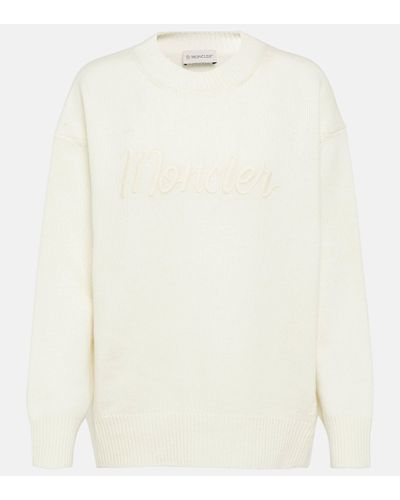 Moncler Wool And Cashmere Jumper - White