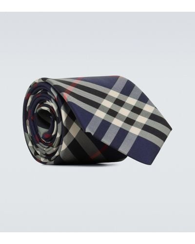 Burberry Silk Check Tie - Multicolor