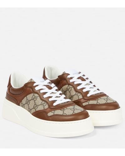 Gucci Damensneaker Mit GG - Braun