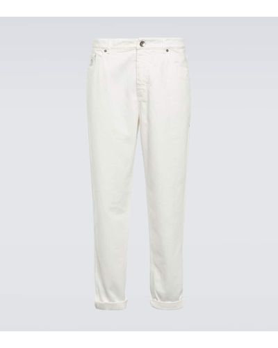 Brunello Cucinelli Straight Jeans - Weiß