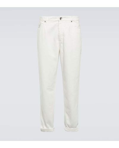 Brunello Cucinelli Straight Jeans - Weiß
