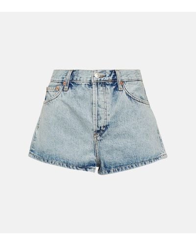 Wardrobe NYC Denim Shorts - Blue