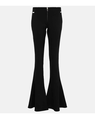 Jean Paul Gaultier X KNWLS pantalones flared con aberturas - Negro