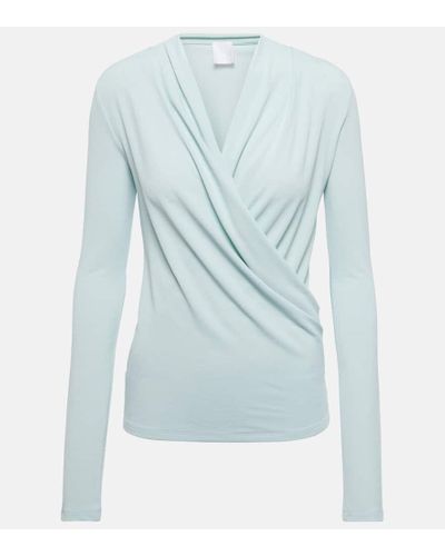 Givenchy Top in jersey di crepe - Blu