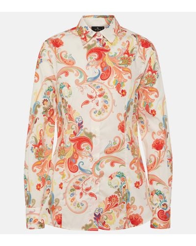 Etro Paisley Cotton-blend Shirt - Multicolour