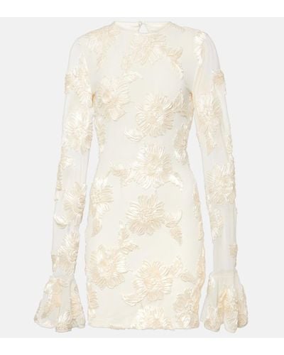 ROTATE BIRGER CHRISTENSEN Bridal - Miniabito Rosita in mesh - Neutro