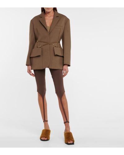 Jacquemus La Veste Soco Wool Twill Jacket in Brown | Lyst