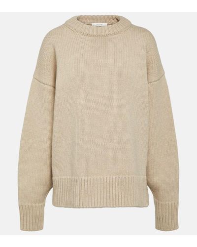 The Row Ophelia Wool And Cashmere Sweater - Natural