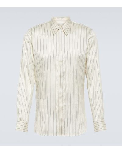 Dries Van Noten Silk And Cotton Shirt - White