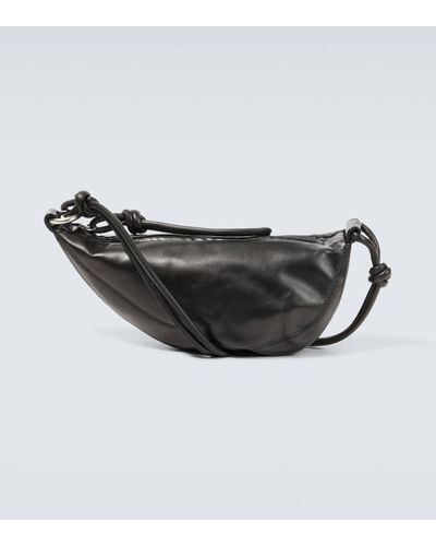 Dries Van Noten Leather Shoulder Bag - Black