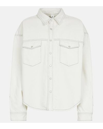Wardrobe NYC Denim Overshirt - White