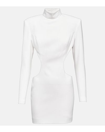 Monot Crepe Mini Dress - White
