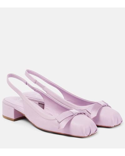 Christian Louboutin Mamaflirt 30 Leather Slingback Court Shoes - Pink